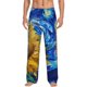 thumbnail image 1 of Fotbe Whimsical Sunflowers Night Sky Pantalones de Pijama para Hombre, Pantalones de Dormir, Pantalones de Casa con Cintura Ajustable y Bolsillos-XX-Large, 1 of 6