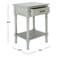 thumbnail image 3 of SAFAVIEH Ryder Striped 1 Drawer Accent Table, Distressed Grey, 3 of 13