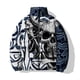 thumbnail image 3 of Abrigo de invierno para hombre, deportivo, de ocio, moderno y versátil, con estampado de calaveras, abrigos de invierno para hombre, cómodos y cálidos, nuevos en parkas para hombre, 3 of 5
