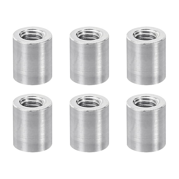 6pcs M3 Aluminum Spacers,M3 Metal Spacer 3mm ID x 5mm OD x 6mm L Threaded Spacer Screw Standoff for Drones,Silvery