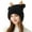 Black, variant on jobturf Winter Hats for Women Cute Reindeer Antlers Fuzzy Beanie Windproof Snow Ski Hat Comfy Thickened Warm Cap for Cold Weather