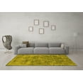 thumbnail image 3 of Ahgly Company Machine Washable Indoor Rectangle Oriental Yellow Industrial Area Rugs, 4' x 6', 3 of 4