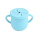 thumbnail image 1 of A prueba de derrames Reutilizable para bebés Soporte para bocadillos de mano Taza de silicona Comida para el hogar Almacenamiento de bocadillos Caja de jugo Entrenamiento Mini contenedor Azul seitruly BA000340-03, 1 of 7