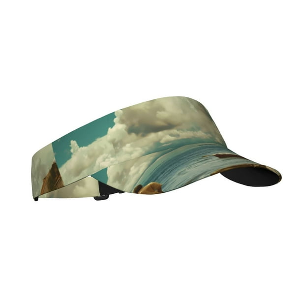 Balery Serene Coastal Blue Sky Gorra deportiva con visera ajustable para mujer y hombre (talla única)
