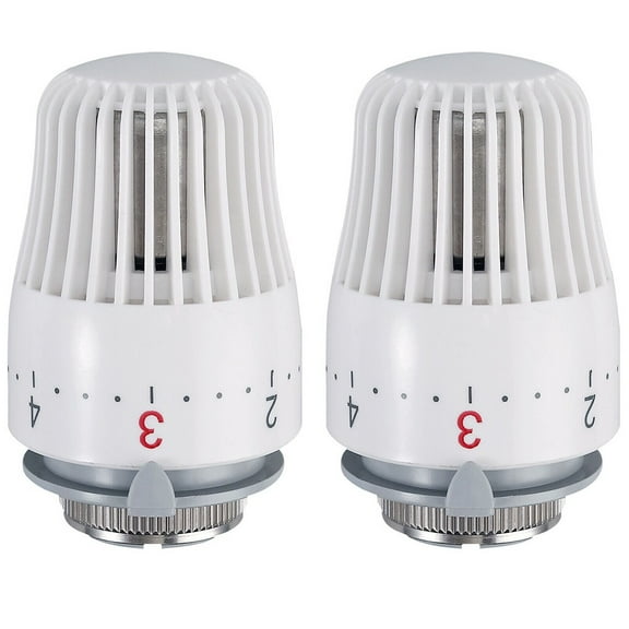 2pcs Radiator Thermostatic Head Heater Control Thermostat Tools Valve Heads