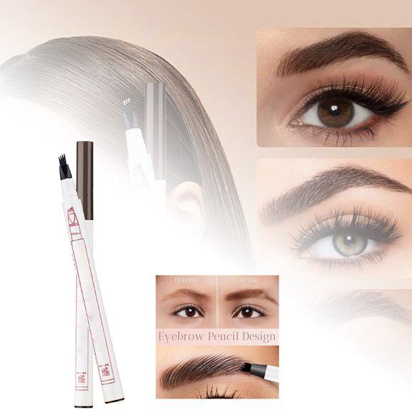 Microblade Eyebrow Pencil New 4 Head Split Long Lasting Wild Eyebrow Pencil Upgraded Fine Brush Eyebrow Pencil Makeup Eyebrow Pencil All Day Long 1ml