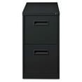 thumbnail image 3 of Lorell File/File Mobile Pedestal Files - 2-Drawer 15" x 22.9" x 28" - 2 x Drawer(s) for File - Letter - Security Lock, Ball-bearing Suspension - Black - Powder Coated - Steel - Recycled, 3 of 6