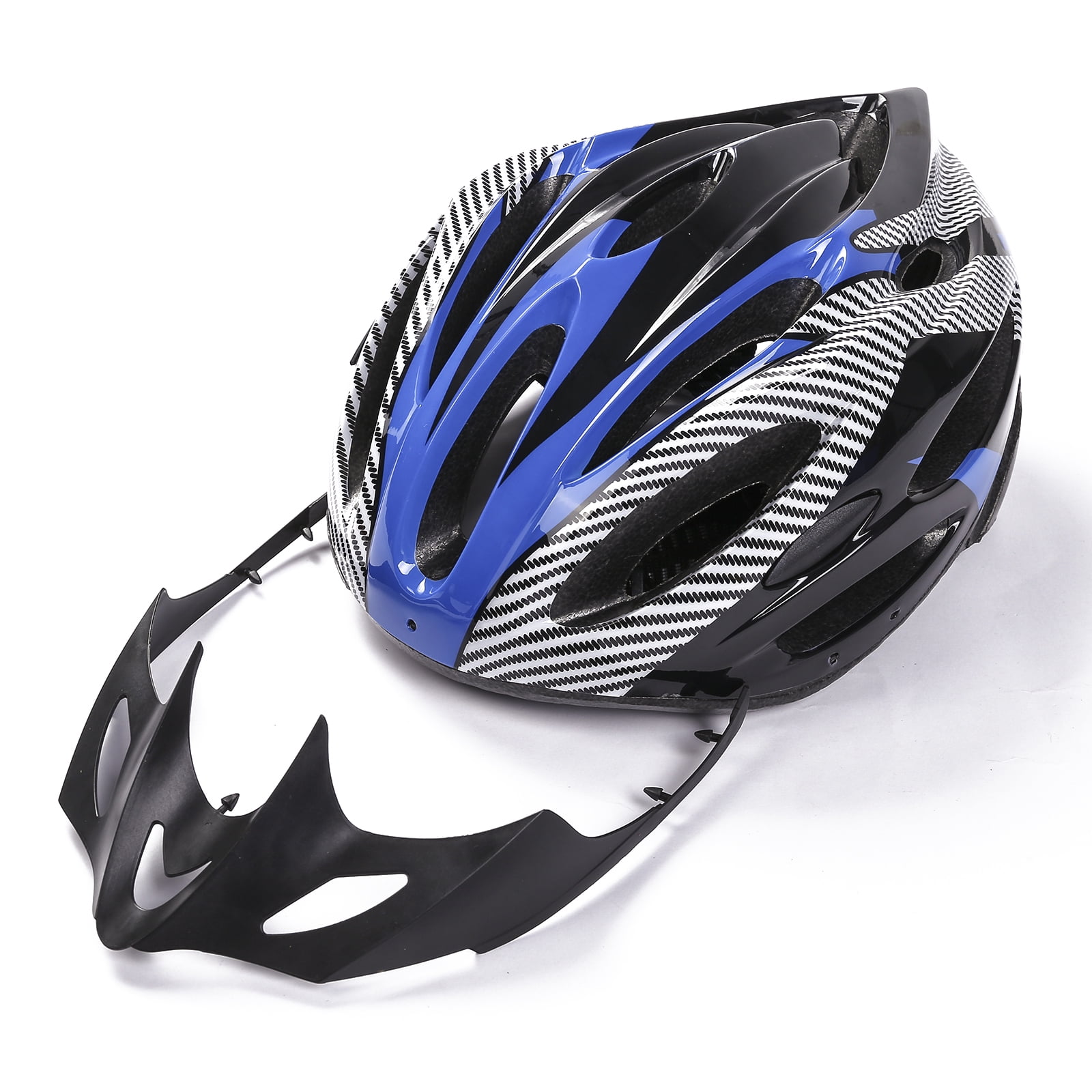 Fortune Bicycle Helmet Men Women Bike Mountain Road Bike Integrally Molded Cycling Adjustable Bike Helmet Blue One Size