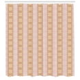 thumbnail image 3 of Abstract Shower Curtain, Continued Illustration of Pastel Vintage Themed Pattern with Tender Swirls, Fabric Bathroom Set with Hooks, 69W X 75L Inches Long, Rose Pale Yellow, by Ambesonne, 3 of 3