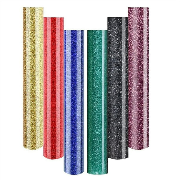 Vinilo Brillante para Transferencia de 3D, Láminas de Vinilo Metálico para Transferencia de para Planchar, Vinilo HTV para Transferencia de con Brillo