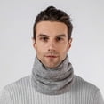thumbnail image 5 of Holiday Gifts! Titcea Unisex Neck Gaiter Double-Layer Solid Color Wind Protection Knitted Neck Warmer Thick Scarf for Men Women, 5 of 7