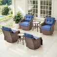 thumbnail image 2 of Bellefurn Outdoor Swivel Rocker Chairs Set of 2,Patio Swivel Glider Chairs with 6 inch Thick Cushions,Patio Furniture Rocking Chairs Set for Porch,Garden,Balcony, 2 of 9