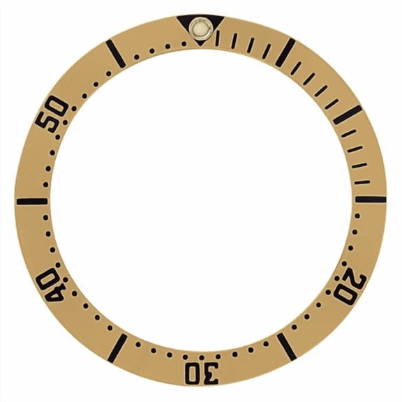 BEZEL  INSERT FOR 41MM CASE OMEGA SEAMASTER PROFESSIONAL CHRONOGRAPH 300M GOLD