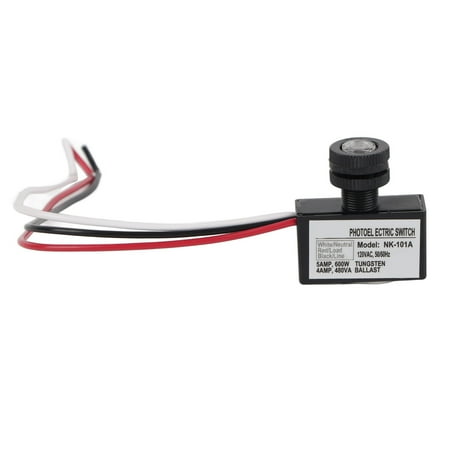 Photoelectric Switch 120VAC Light Sensor Control Automatic On Off ...