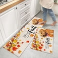 thumbnail image 2 of Dog Kitchen Rugs Set of 2 Anti Fatigue Mats for Kitchen Floor Cushioned Kitchen Rugs and Mats Non Slip Kitchen Runner Comfort Standing Mat, Autumn Thanksgiving Maple Leaf Animal Theme, 2 of 6