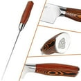 thumbnail image 5 of TUO Cutlery Knife Set with Wooden Block, Honing Steel and Shears-Forged HC German Steel X50CrMoV15 with Pakkawood Handle - Fiery Series 8pcs Knives Set, 5 of 7