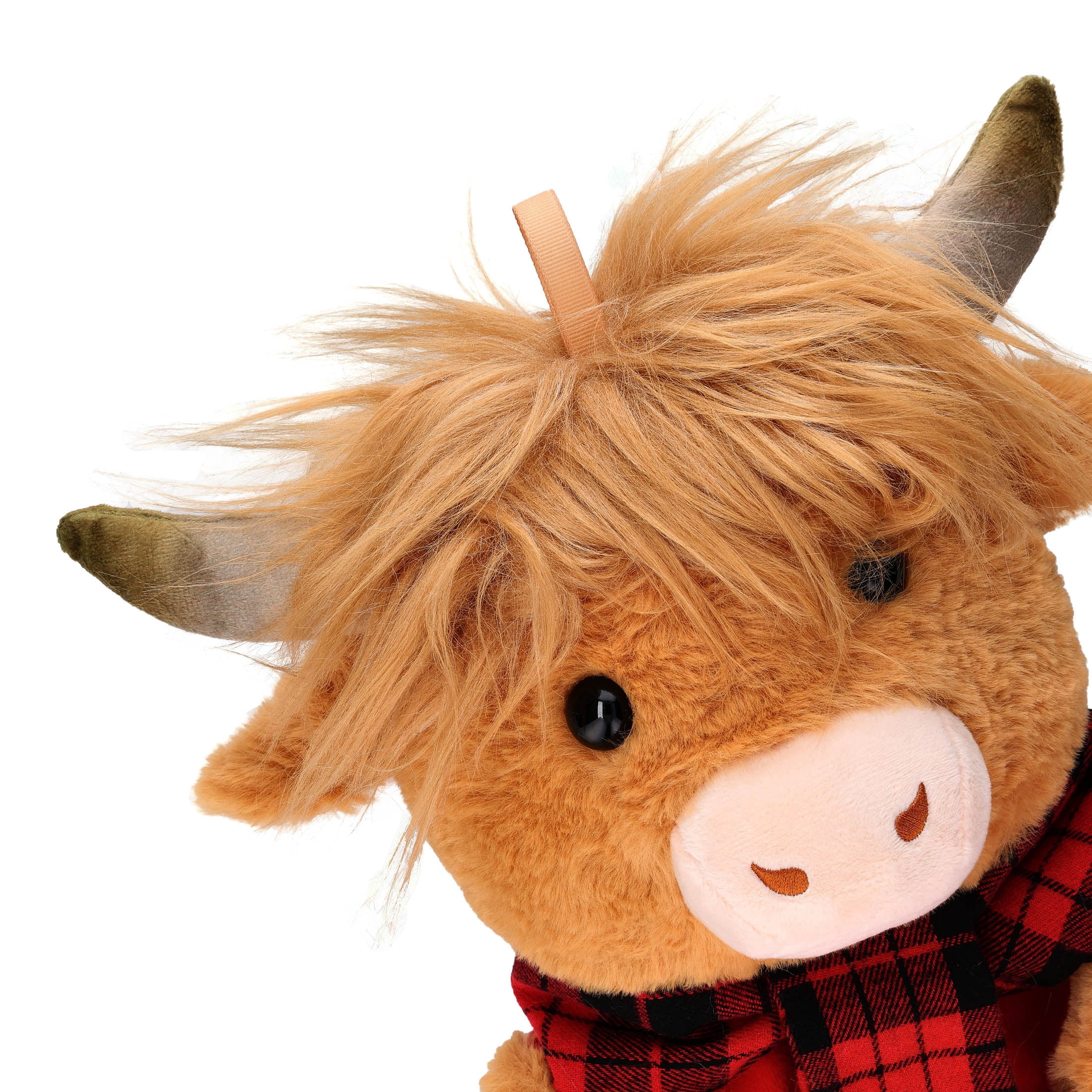 Holiday Time Moo‑ey Christmas Stocking with Plush Cow Head, 1 Piece