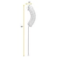 thumbnail image 4 of Curved, Flask Cleaning Brush, 15" - Twisted Stainless Steel Wire Handle - Ideal for Labware, Glassware, Beakers, Bottles, Jars, Cups, Vases up to 6.25" Diameter - Eisco Labs, 4 of 4