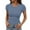 1Blue377, variant on XAOFW Women'S T Shirts Fashion Slim Crew Neck Basic Shirt Stretchy Ladies Short Sleeve Solid Color Comfort Soft Casual Daily Wear Tops