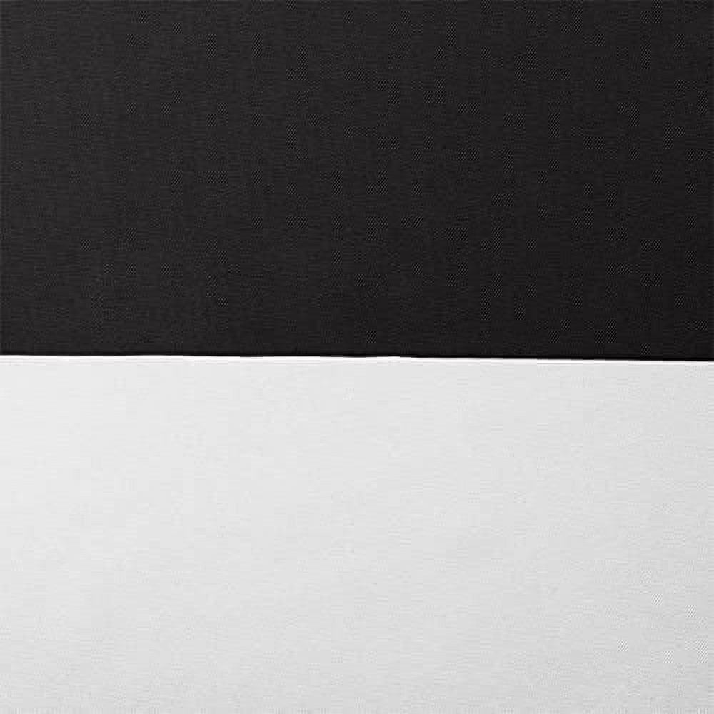 Exclusive Home Cabana Stripe Indoor/Outdoor Light Filtering Grommet Top Curtain Panel Pair, 54"x108", Black