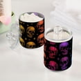 thumbnail image 5 of Colorful Skulls Repeating Pattern Translucent Plastic Cans Storage Canisters with Lid Set of 2, 5 of 7
