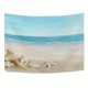 thumbnail image 3 of ABPHQTO Tapiz tropical de concha de arena de playa, decoración para colgar en la pared, decoración del hogar, sala de estar, dormitorio, 150x225 cm, 3 of 4