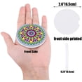 thumbnail image 2 of FMSHPON Geometric Mandala Pattern Style Set of 6 Car Coaster for Drinks, Absorbent Ceramic Stone Coasters Cup Mat with Cork Base for Home Kitchen Room Coffee Table Bar Decor, 2 of 5
