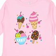 thumbnail image 4 of Inktastic Ice Cream with Patterns Boys or Girls Long Sleeve Toddler T-Shirt, 4 of 5