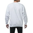 thumbnail image 2 of Pro Club Men's Heavyweight Crew Neck Fleece Pullover Sweater - White - Medium, 2 of 4