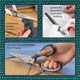 thumbnail image 7 of JubileeYarn Professional Grade Pinking Shears - 9" Serrated Stainless Steel - Black & Grey - 1 Unit, 7 of 7