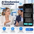 thumbnail image 2 of GenXenon AI Smart Glasses,AI Assistant,Free App 164+ Languages Translation,Photochromic Gray Lenses Sunglasses,Suitable for Meetings and Offices,Silver Rimless Rectangle Unisex, 2 of 11