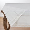 thumbnail image 2 of Elegant Embroidered Lace White Tablecloth (72"X72" Square), 2 of 3