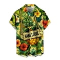 thumbnail image 5 of Ankishi Tropical Shirts for Men Pineapple Print Short Sleeve Funny Tropical Short Sleeve Button Up Shirts for Daily Wear Travel Vacation, 5 of 8