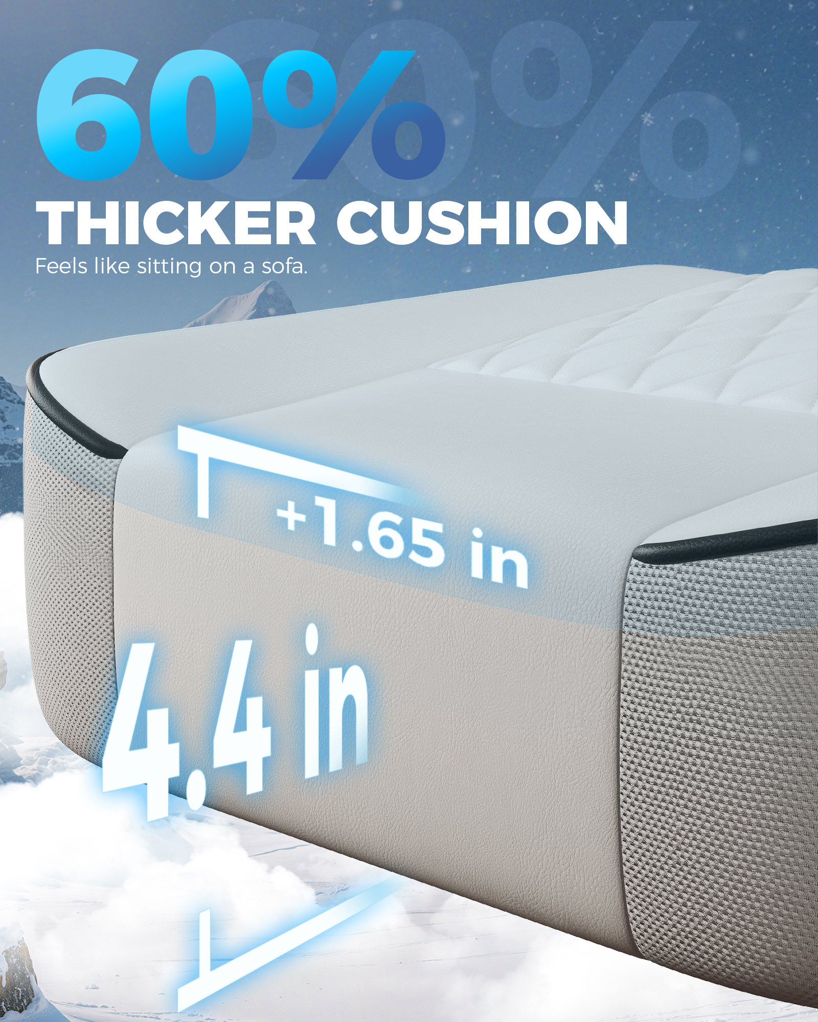 GTPLAYER Ergonomic Gaming Chair with Footrest and Lumbar Support, White