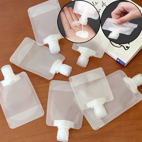 30pcs Leakproof Refillable Squeeze Pouches - 3 Sizes (1.01/1.69/3.38oz) Travel-Friendly Cosmetic Containers for Lotion/Shampoo, Christmas Supplies
