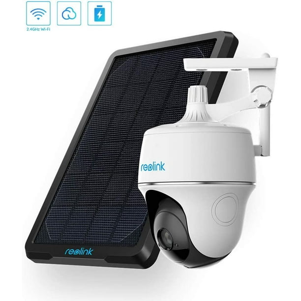 Reolink Argus PT w/Solar Panel Wireless Pan Tilt Solar Powered WiFi Security Camera System w