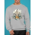 thumbnail image 2 of Music: Guitar And Amplifiers Sweatshirt Men -Image by Shutterstock, Male Small, 2 of 4