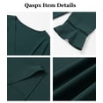 thumbnail image 4 of Qaspx Womens Blouses 3/4 Sleeve Dressy Tops Casual V Neck Office Shirts, 4 of 6