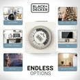thumbnail image 4 of Black + Decker Indoor Polarized Timer (2 Pack), 4 of 7