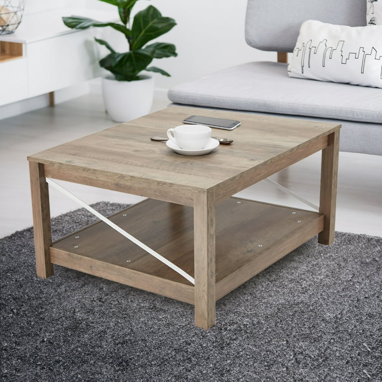 Open Box JOMEED 31.5 Coffee Table Modern Farmhouse Living Room Furniture Beige