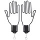 thumbnail image 1 of 2Pcs Golf Glove Plastic Support Stretcher Bracket Rack Hanger Tool Accessory Supply Black, 1 of 4