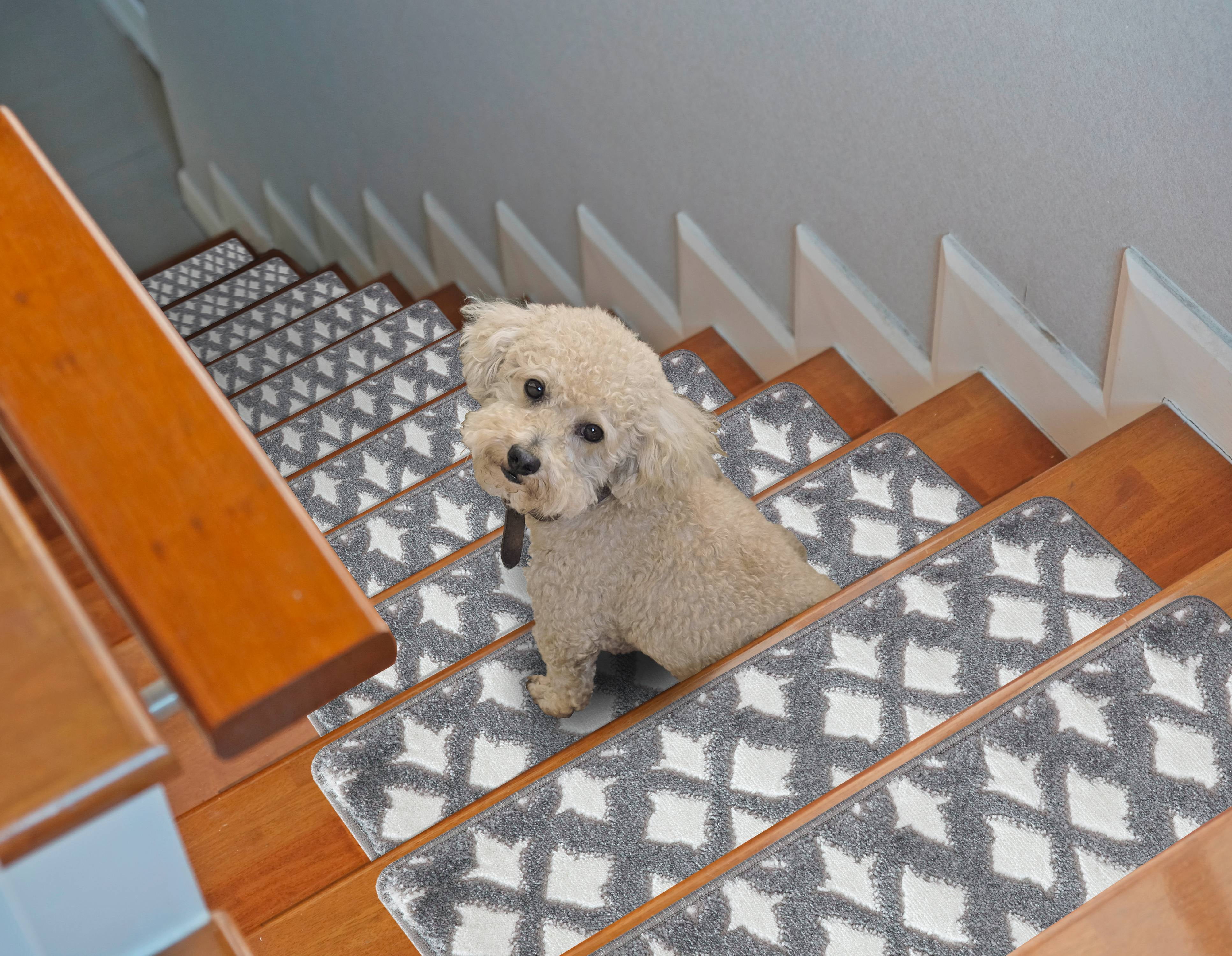 Stair Treads 9 inch by 28 inch by sussexhome Floral Collection Trellis