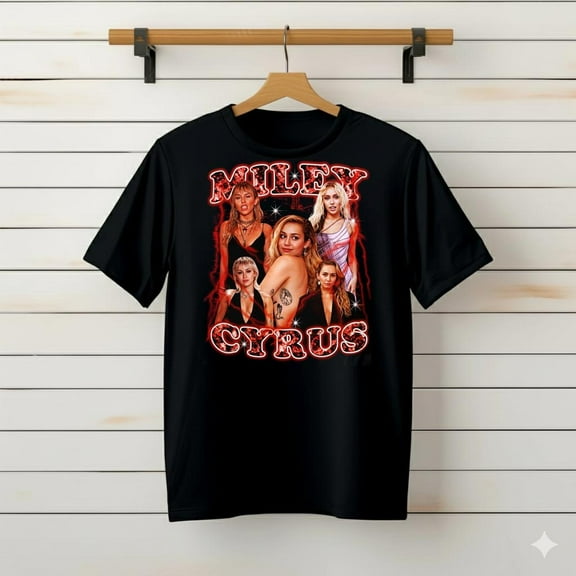 Miley Cyrus Vintage copy###TeaBagTeaHouse, Unsiex Shirt