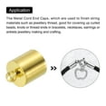 thumbnail image 4 of 50Pcs Cord End Caps, 8.6mm End Cap Barrel Beads Kumihimo End Caps Brass for Jewelry Making 13mm Length Gold, 4 of 6