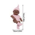 thumbnail image 3 of Soft Newborn Doll Home Decor Realistic Skin Texture Adjustable Limbs Pacifier Clothes Set for Christmas Birthday Gift Photography Prop Home Decoration Daily Companion Indoor Play Decors, 3 of 7