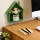 thumbnail image 5 of Estante de Pared con Forma de Casita para Paredes de Madera Maciza, Ideal para Habitación Infantil, Guardería, Comedor, Estantería Decorativa de Madera, Expositor Decorativo., 5 of 6