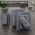 thumbnail image 4 of Smuge 2 Pack Large Bath Towel Set 35 x 70 Inches, Microfiber Ultra Soft Plush, Highly Absorbent Quick Dry Luxurious Oversized Bath Sheets Towels (Dark Gray）, 4 of 7