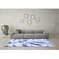 thumbnail image 3 of Ahgly Company Indoor Round Abstract Blue Modern Area Rugs, 6' Round, 3 of 4