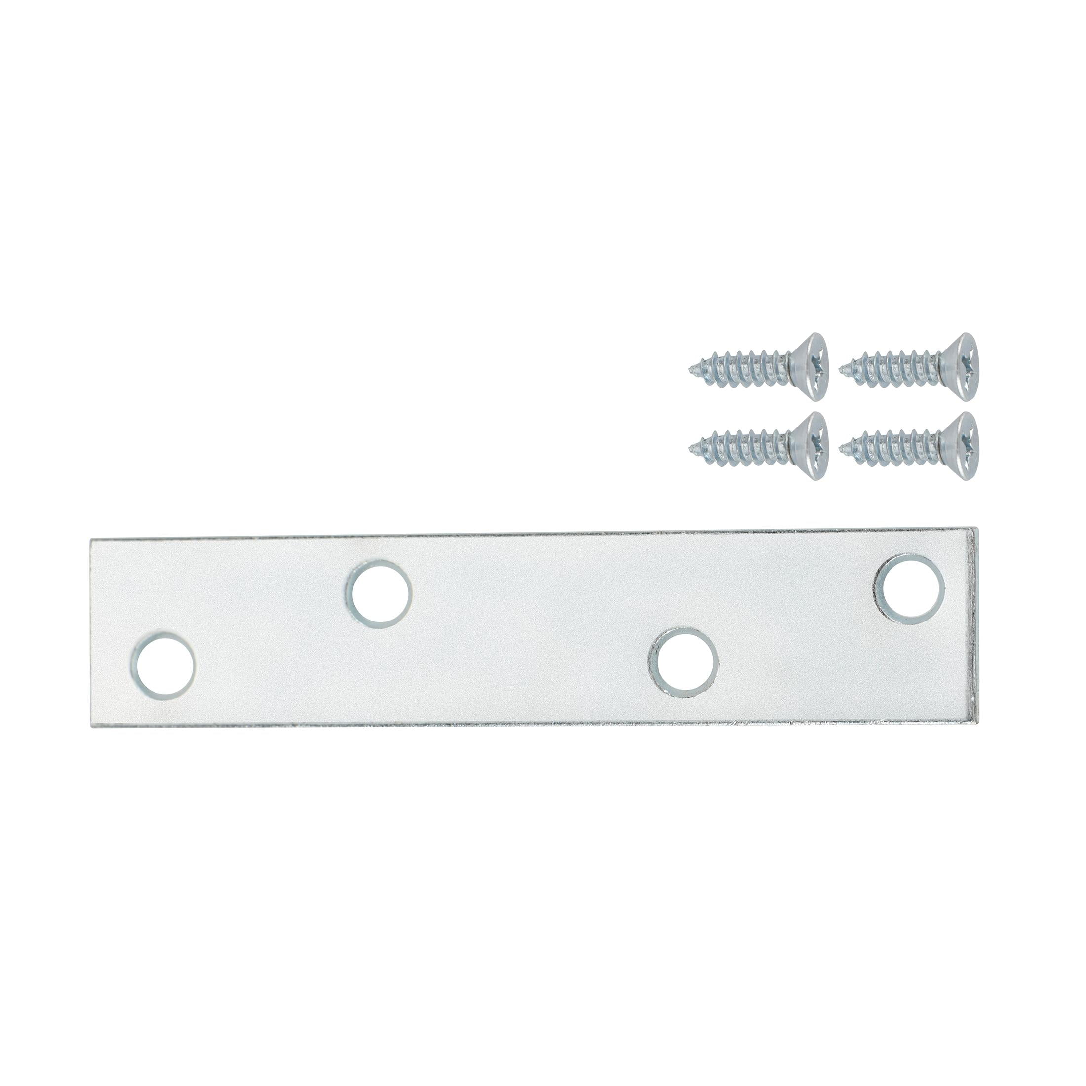 (3 pack) 8 in. Mending Plate, Zinc Plated