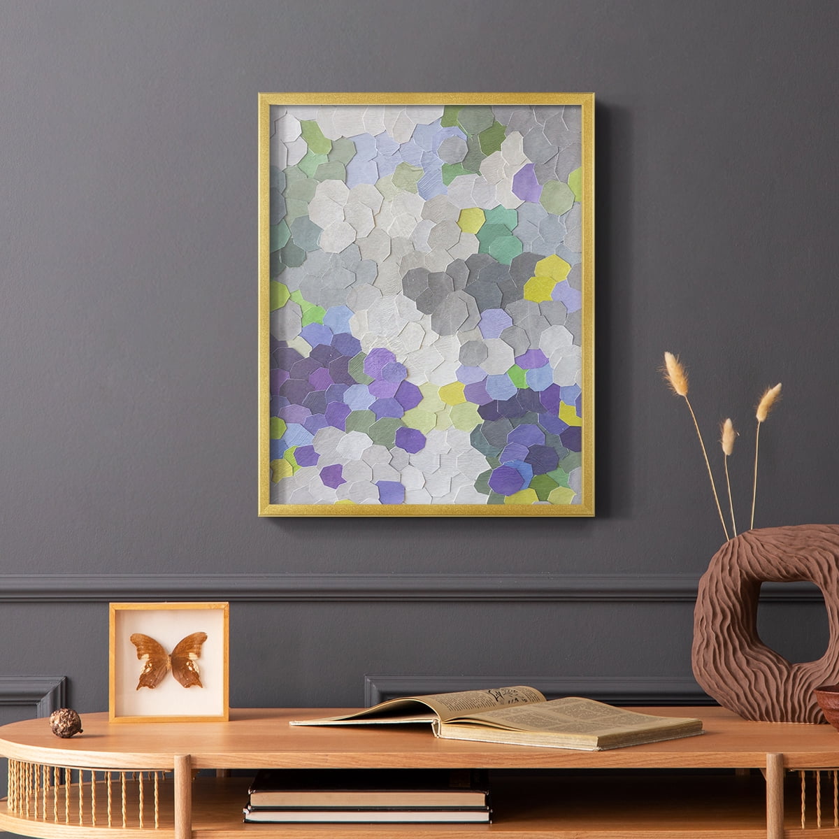 A Garden in Provence in Paper Solid Wood 22 x 28 Framed Print